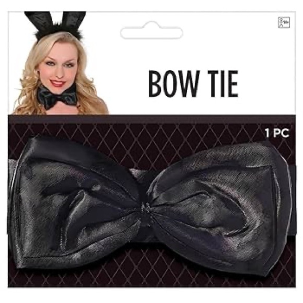Amscan Black Deluxe Bowtie Bow Tie